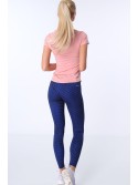 Sports leggings with cornflower blue patterns MR15285 - Online store - Boutique